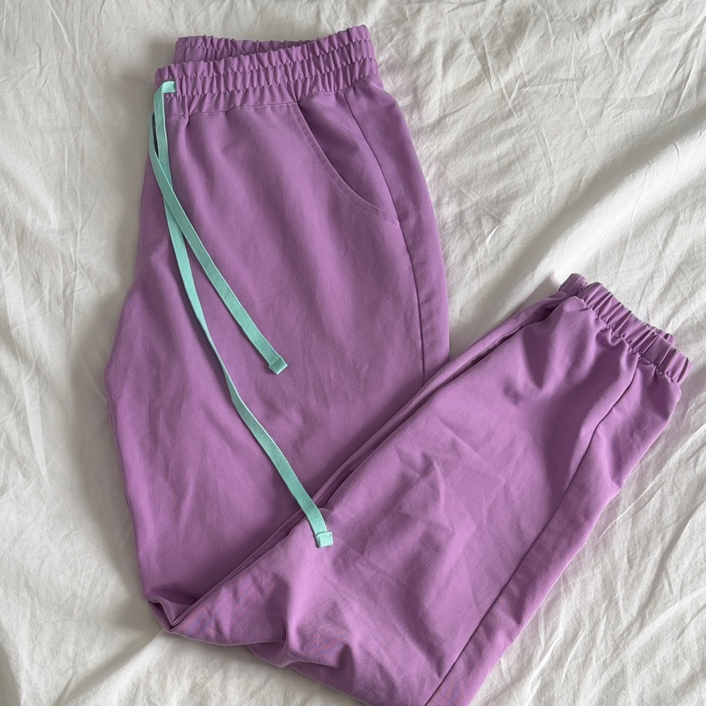 Garde malade scrub pants med tall joggers purple